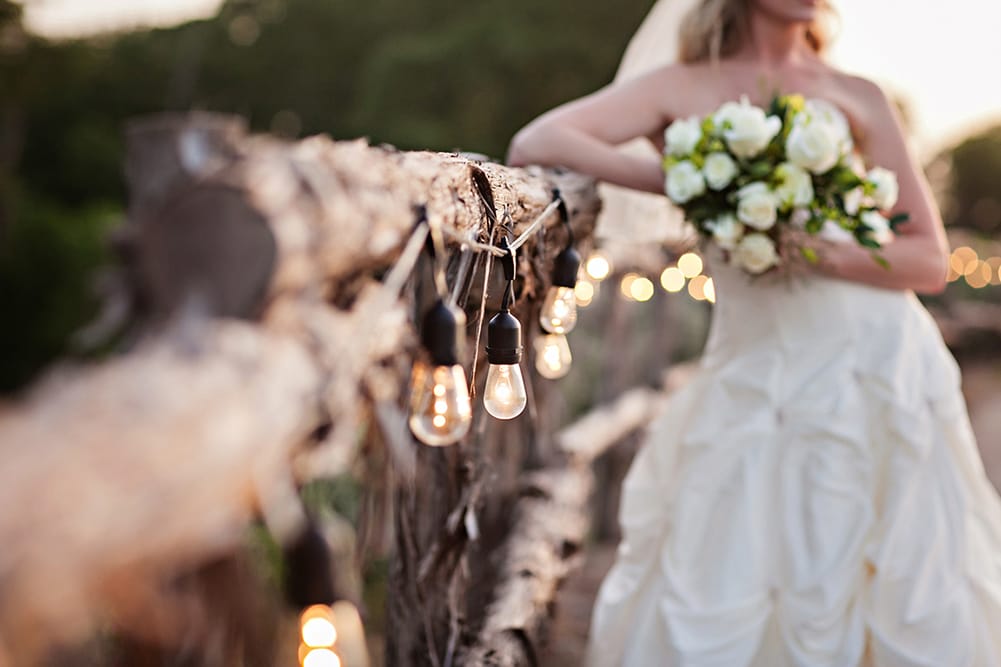 Country wedding photo